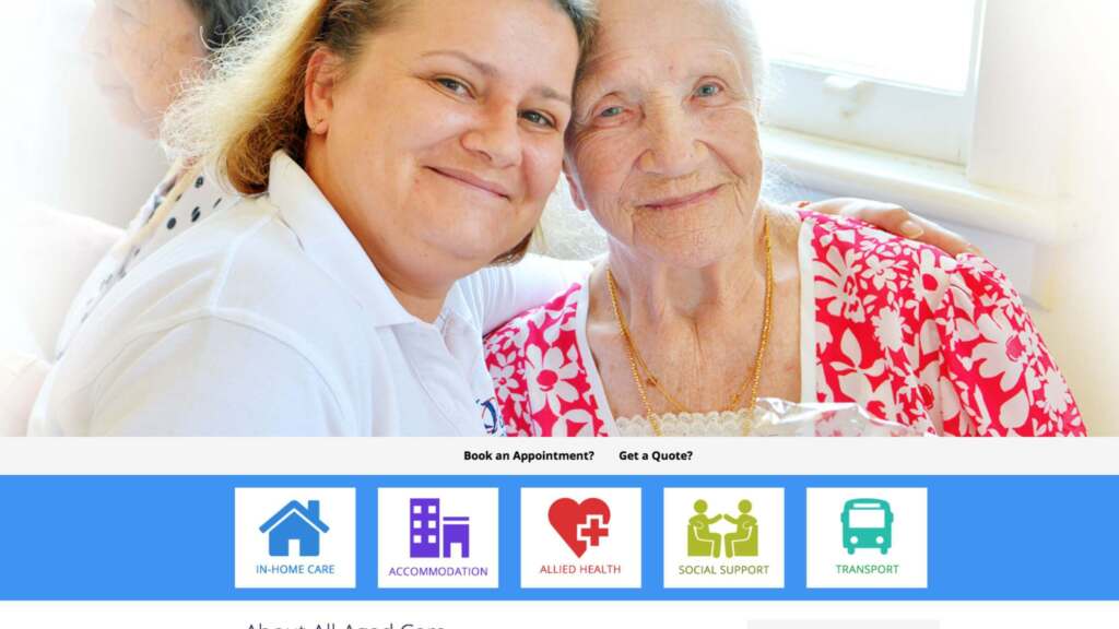 All Aged Care website banner