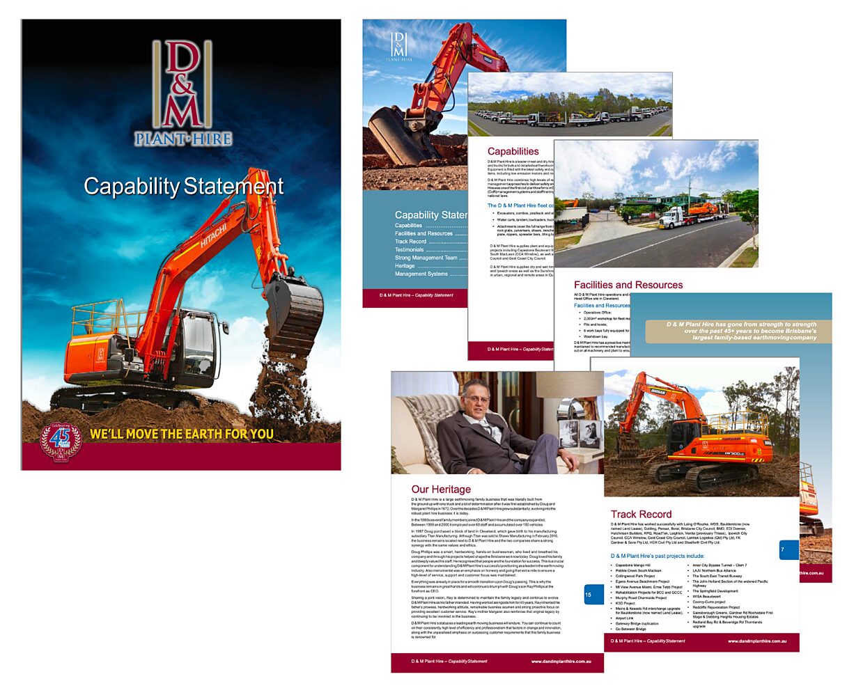 D&M Plant Hire construction capability document